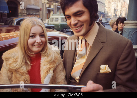 MARY Hopkin et Engelbert Humperdinck UK chanteurs pop en 1967. Photo Tony Gale Banque D'Images