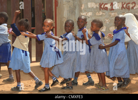 Les écoliers, Ukanda Afrique Kenya Banque D'Images