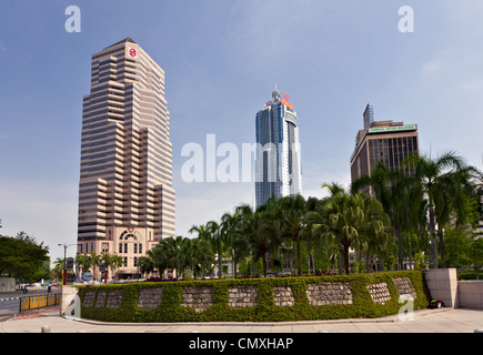 Haute tour de banque publique à Kuala Lumpur, Malaisie Banque D'Images