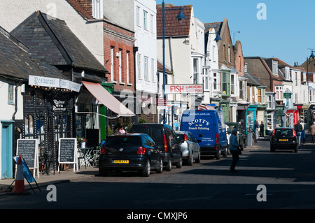 Harbour Street à Whitstable, Kent Banque D'Images
