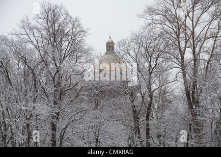 La Cathédrale Saint Isaac ou Isaakievskiy Sobor, Saint-Pétersbourg, Russie. Banque D'Images