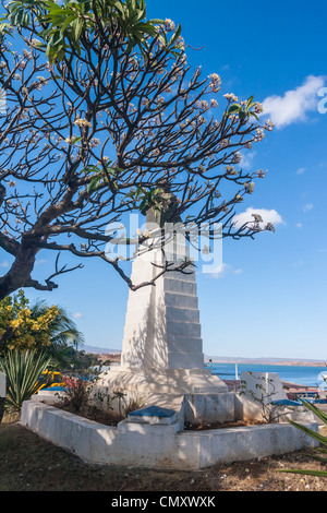 La statue du Maréchal Joffre à Diego Suarez (Anrsiranana), au nord de Madagascar Banque D'Images