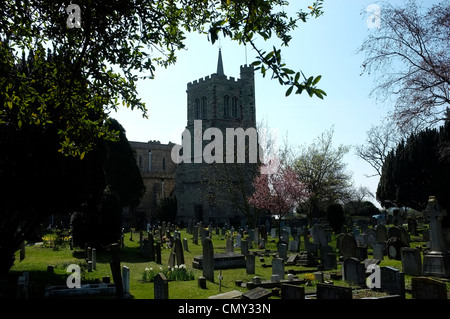 Église de l'abbaye de St Mary et St Helena bedford elstow uk 2012 Banque D'Images