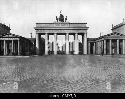 Porte de Brandebourg, Berlin, Allemagne, vers 1894 Banque D'Images