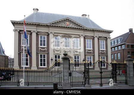 Le mauritshuis (Maison Maurice).Musée d'art de la Haye pays-Bas. Le musée abrite le Cabinet royal des peintures. Peintures hollandaises de l'âge d'or. Banque D'Images