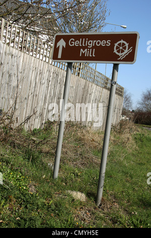 Gelligroes Mill et atelier Bougie Blackwood South Wales GB UK 2012 Banque D'Images