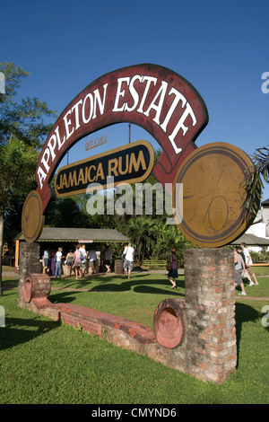 La Jamaïque Jamaïque Appleton Estate Rum factory district St. Elisabeth Banque D'Images