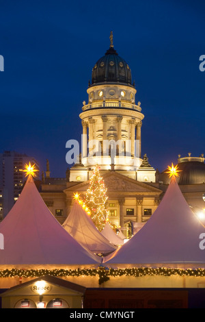 Marché de Noël Marché de gendarmerie de Berlin Banque D'Images