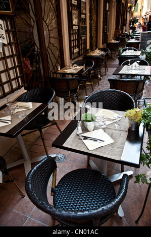 Cour eatery. Banque D'Images