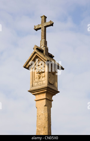 Market Cross, Stow on the Wold. Le Gloucestershire. Banque D'Images
