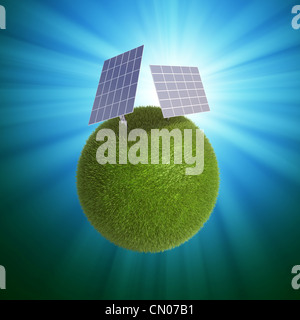 Panneau photovoltaïque - solar energy concept Banque D'Images