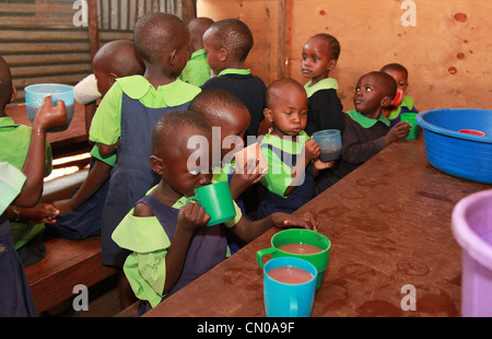 Les écoliers, Ukanda Afrique Kenya Banque D'Images