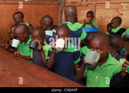 Les écoliers, Ukanda Afrique Kenya Banque D'Images