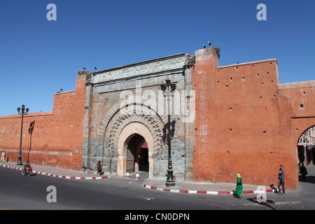 La Porte Bab Agnaou à Marrakech Banque D'Images