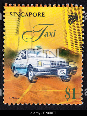 Timbre-poste de Singapour Banque D'Images