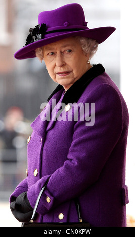 La Reine Elisabeth II. Chef de la famille royale britannique Banque D'Images