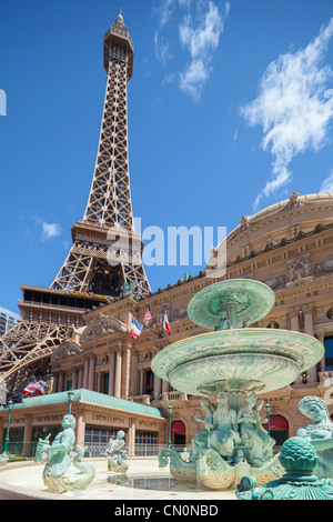 Replica of La Fontaine des Mers and the Montgolfier Balloon outside Paris  Las Vegas, Las Vegas Stock Photo - Alamy