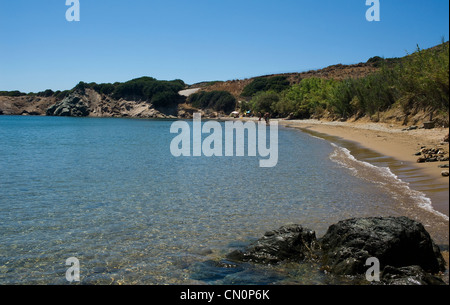 Plage de l'île de Lipsi, Katsadia, Dodécanèse, Grèce Banque D'Images