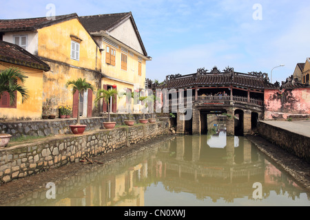 Le pont couvert japonais de Hoi An Vietnam Banque D'Images