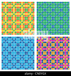 4 Horizons Candy vectoriel continu Banque D'Images