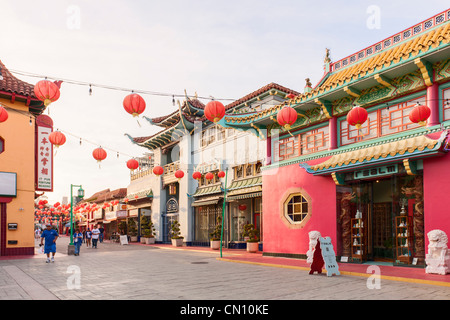 Chinatown central Plaza, Los Angeles Banque D'Images