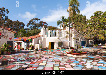 Village Espagnol Arts Center, San Diego Banque D'Images