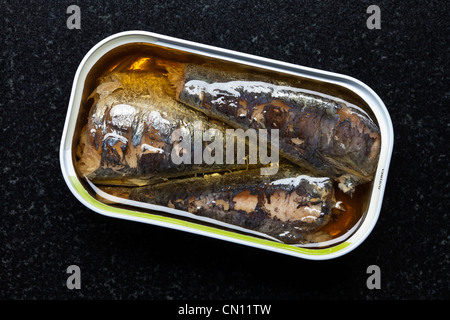 Boîte de sardines ouverte