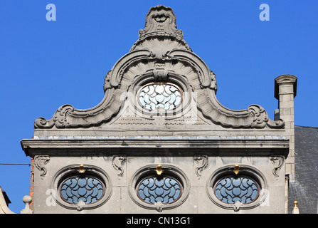 Belle 18e siècle façade rococo de Huis Den Beer House (l'Ours) sur la Place du marché à Anvers, Belgique Banque D'Images