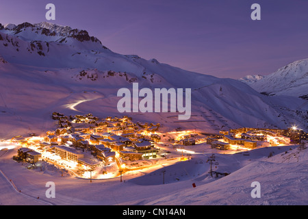 France, Savoie, Tignes, Tignes le Lac, Massif de la Vanoise, Tarentaise Banque D'Images