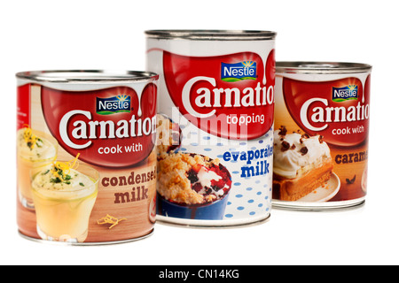 Les produits Nestlé Carnation Banque D'Images