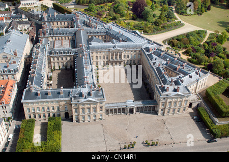 La France, l'Oise, Compiègne, le Château (vue aérienne) Banque D'Images