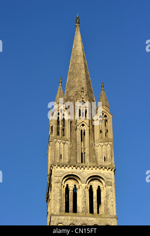 France, Calvados, Caen, Abbaye aux Hommes (Men' Abbaye), romane architectur Banque D'Images