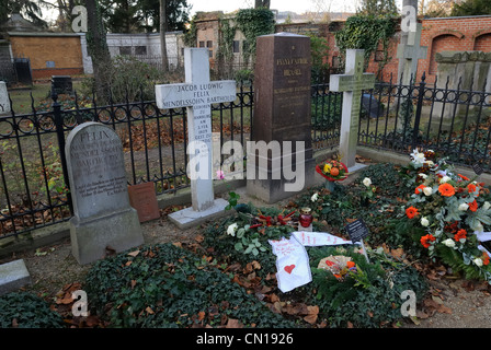 Tombe de Felix Mendelssohn Bartholdy (1809 - 1847), compositeur allemand, Dreifaltigkeitsfriedhof, Kreuzberg, Berlin, Allemagne Banque D'Images