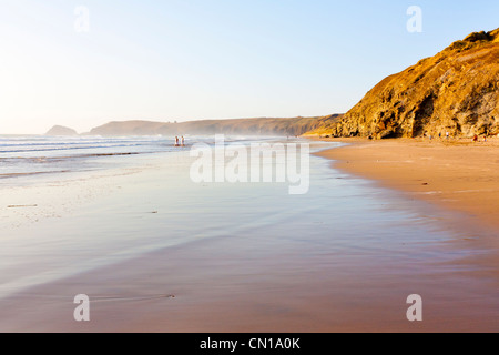 La belle plage des Sables Penhale près de Rolvenden Cornwall England UK Banque D'Images