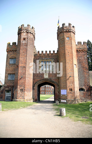 Château de Lullingstone Gatehouse, Kent. L'Angleterre Banque D'Images