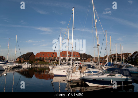 Hythe Marina ; Southampton ; Angleterre ; UK Banque D'Images