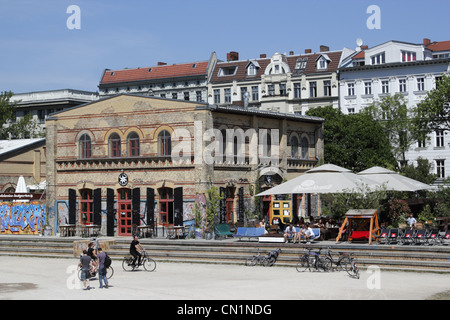 Berlin Friedrichshain Kreuzberg Friedrichshain Kreuzberg Parc Goerlitzer Parkway Banque D'Images