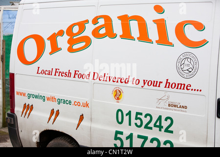 De plus en plus avec la grâce est une culture de fruits et légumes bio co-operative basé à Clapham dans le Yorkshire Dales, au Royaume-Uni. Banque D'Images