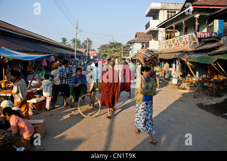 Mrauk U, l'État de Rakhine, Birmanie (Myanmar) Banque D'Images