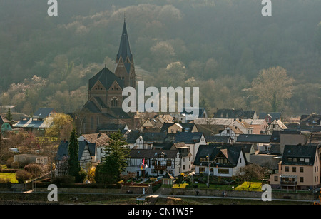 Spay, une petite ville dans la 'Vallée du Haut-Rhin moyen', de l'Allemagne. Banque D'Images