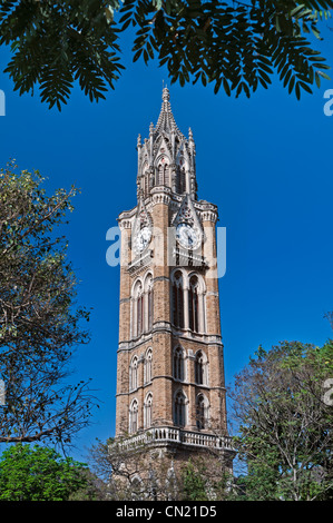 Tour de l'horloge de l'Université de Bombay Mumbai Bombay Inde Kala Ghoda Banque D'Images