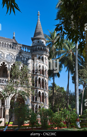 Escalier à la bibliothèque de l'Université de Bombay Mumbai Inde Banque D'Images