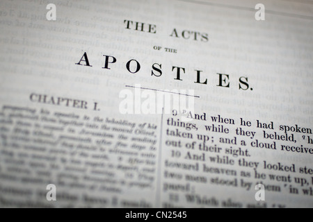 Les Actes des Apôtres la Bible Banque D'Images