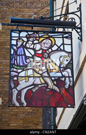 London, Southwark The George Inn de Borough High Street Mars 2012 Banque D'Images