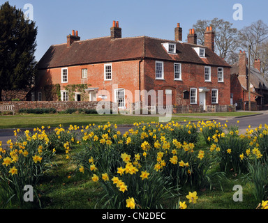 L'ACCUEIL DU 19ème siècle romancière Jane Austen À CHAWTON HAMPSHIRE Banque D'Images