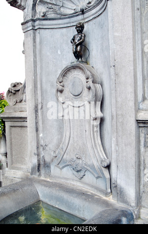 Belgique, Bruxelles, Manneken Pis Fontaine Banque D'Images