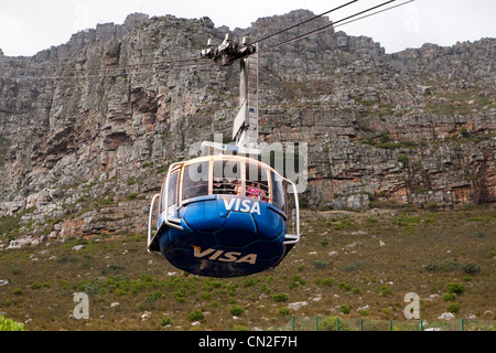 Téléphérique de Table Mountain, Cape Town, Afrique du Sud Banque D'Images
