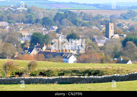 Burton Bradstock village, Dorset, Angleterre, Royaume-Uni Banque D'Images