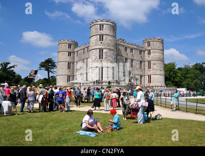 Antiquités Roadshow pendant le tournage au château de Lulworth, Dorset, UK Banque D'Images