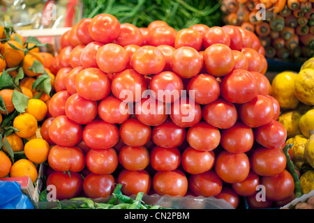 Marché de tomates Banque D'Images